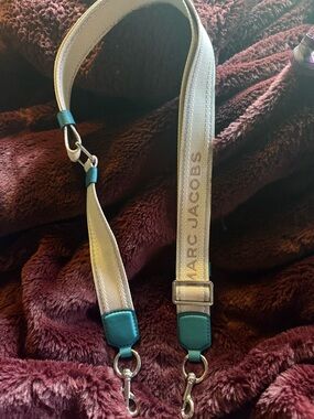 Marc Jacobs Silver Strap with Teal Leather Accents